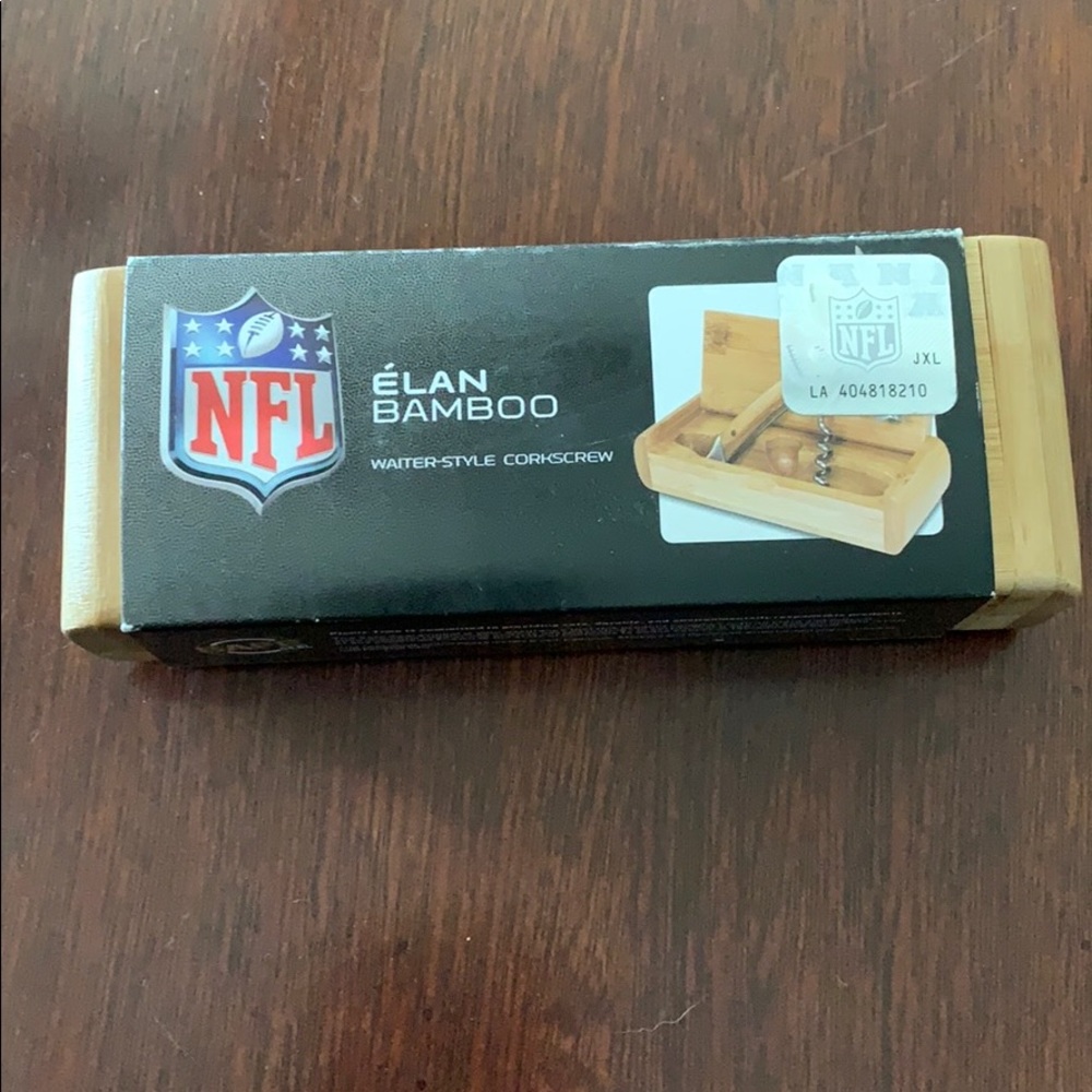NWT NFL Dallas Cowboys Elan Bamboo Corkscrew
